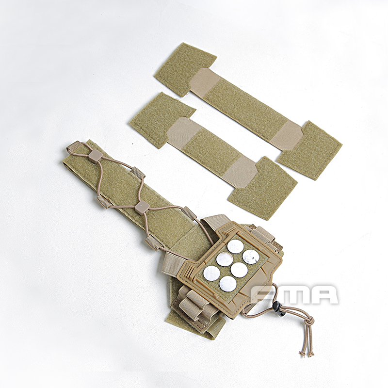 FMA Agility Bridge Helmet Cover for NVG Battery Box - Tan OD-A-TB1368-DE asgbox.pl FMA Agility Bridge Helmet Cover for NVG Battery Box - Tan