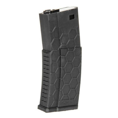SW Hexmag style airsoft 300rds magazines for M4 AEG - BLACK