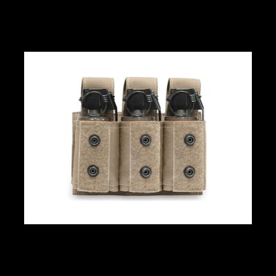 Alternative view of WAS Triple 40mm MOLLE Grenade Pouch - Coyote