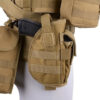 Universal holster with magazine pouch - TAN OD-A-GFC037-TAN asgbox.pl