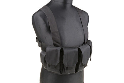 Chest Rig type tactical vest - Black - obrazek 3