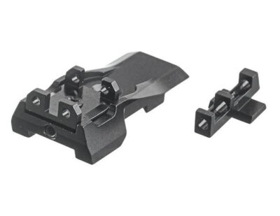 AIP Adjustable Aluminum Front and Rear Sight with Fiber For Marui Hi-Capa 5.1 GBB - obrazek 2