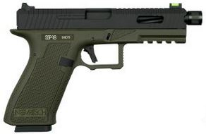 Novritsch SSP18 GBB Gas Pistol - Black / Green