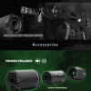 AceTech RAIDER Tracer Suppressor with Muzzle Flame (BLASTER M) - Black OD-A-PAS0106-B-001 asgbox.pl