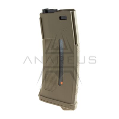 Alternative view of PTS EPM-1 Mid-Cap Magazine for M4 / AR15, 250 BBs - Tan