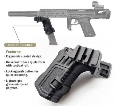 AA Tactical RIS Grip with Magazine Holder G-series / AAP-01 - Black - obrazek 2