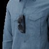 HELIKON DEFENDER Mk2 Gentleman Shirt(R) - Melange Blue OD-A-KO-DGM-PO-6520Y-B03 asgbox.pl