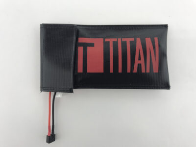 TITAN Safety Fireproof Bag for Batteries, 24.5x10.5 cm - Black - obrazek 5