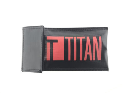 TITAN Safety Fireproof Bag for Batteries, 24.5x10.5 cm - Black - obrazek 2