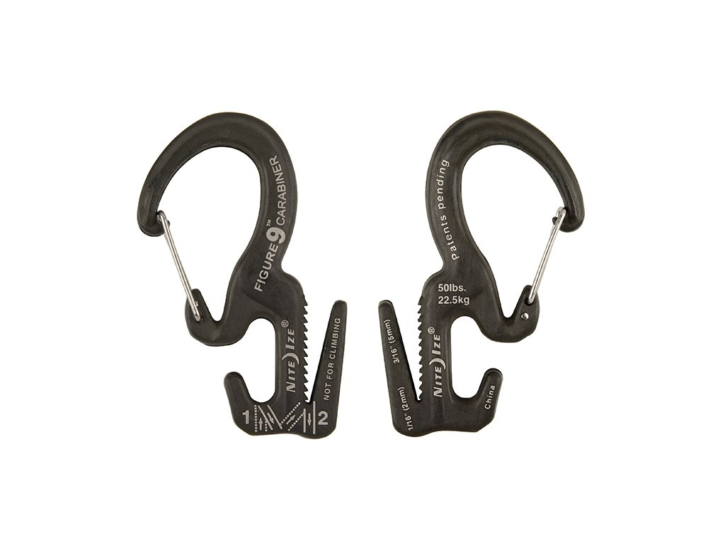 FIGURE 9(R) CARABINER ROPE TIGHTENER in metal color - small S OD-A-C9S-02-01 asgbox.pl FIGURE 9(R) CARABINER ROPE TIGHTENER in metal color - small S - obrazek 2