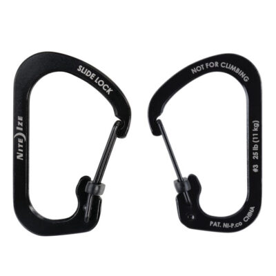 Alternative view of SLIDELOCK(R) CARABINER STAINLESS STEEL, black - size 3
