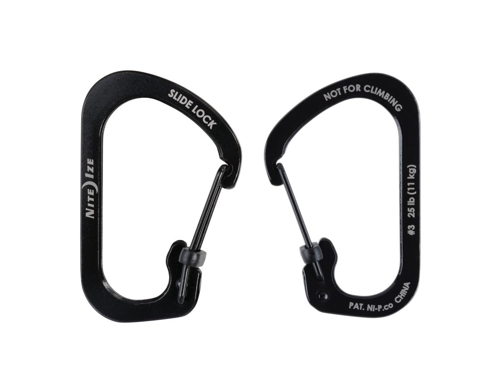 SLIDELOCK(R) CARABINER STAINLESS STEEL, black - size 6 OD-A-CSL6-01-R6 asgbox.pl SLIDELOCK(R) CARABINER STAINLESS STEEL, black - size 6 - obrazek 2