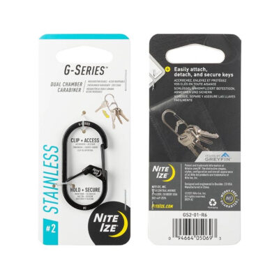 G-SERIES(TM) DUAL CHAMBER CARABINER, black - size 2