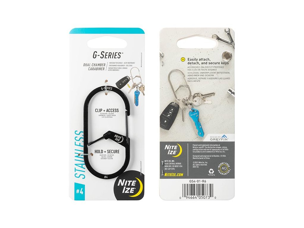 G-SERIES(TM) DUAL CHAMBER CARABINER, black - size 4 OD-A-GS4-01-R6 asgbox.pl G-SERIES(TM) DUAL CHAMBER CARABINER, black - size 4