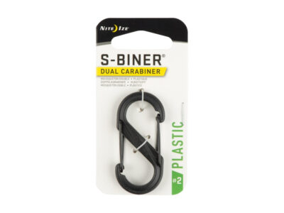 S-BINER(R) PLASTIC DUAL CARABINER, black - size 2 - obrazek 2