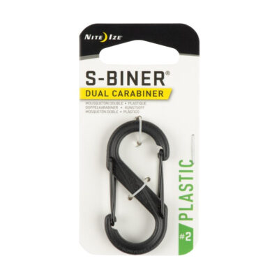 Alternative view of S-BINER(R) PLASTIC DUAL CARABINER, black - size 2
