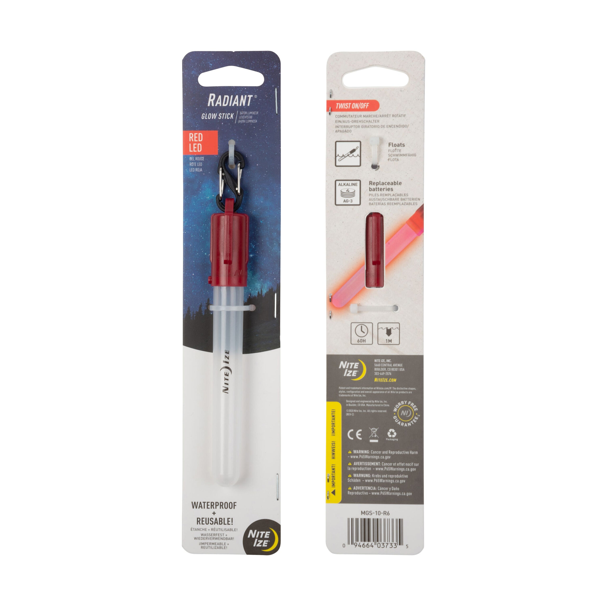RADIANT(R) LED MINI GLOW STICK - RED OD-A-MGS-10-R6 asgbox.pl RADIANT(R) LED MINI GLOW STICK - RED
