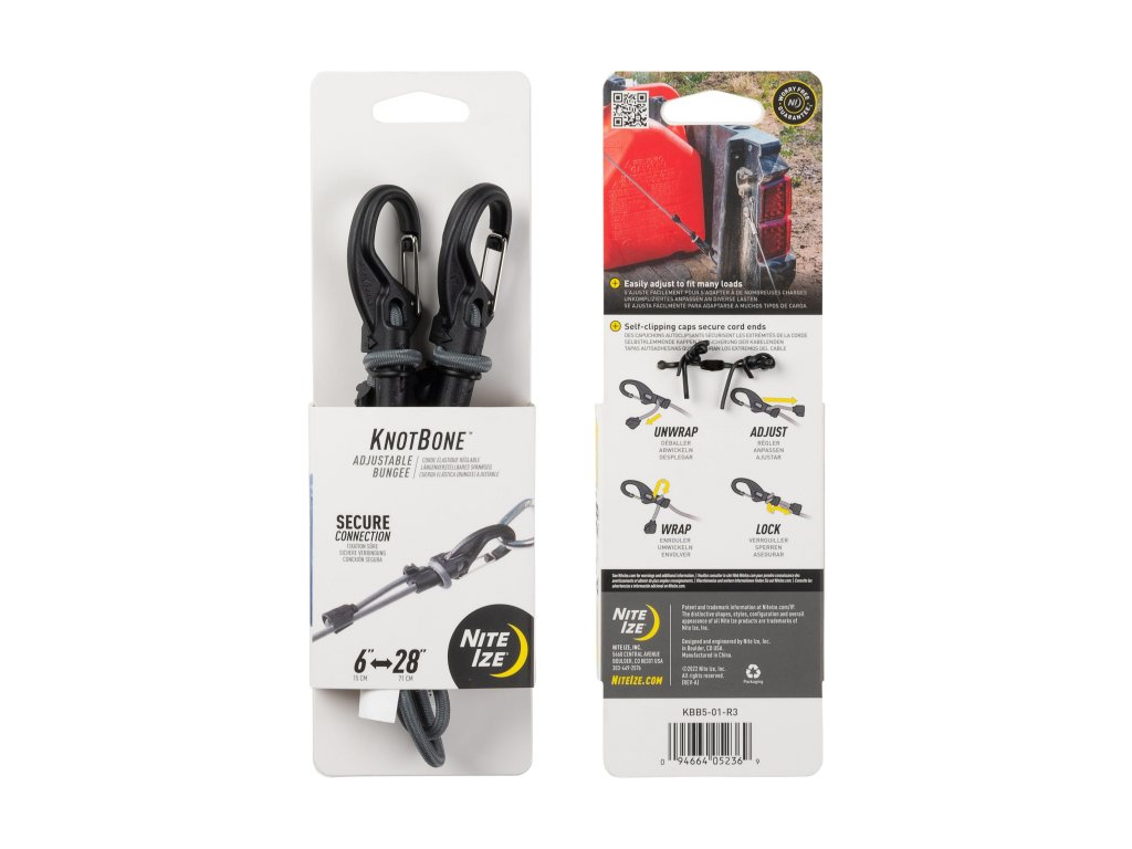 KNOTBONE(TM) ADJUSTABLE BUNGEE 15-66cm, grey OD-A-KBB5-03-01 asgbox.pl KNOTBONE(TM) ADJUSTABLE BUNGEE 15-66cm, grey