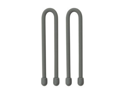 GEAR TIE(R) REUSABLE RUBBER TWIST TIE(TM) (2pcs), Charcoal - length 6" - obrazek 3