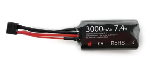 Li-Ion Battery TITAN 7.4V 3000mAh, 30C - Monoblock (PEQ Brick) OD-A-TIT011 asgbox.pl Li-Ion Battery TITAN 7.4V 3000mAh, 30C - Monoblock (PEQ Brick) - obrazek 2