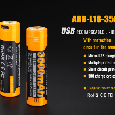 Alternative view of Charging battery USB Fenix 18650 3500mAh (Li-ion)