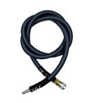EPeS HPA S a F Braided Hose, 115cm, QD Foster - Grey