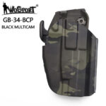 WST GB-34 Universal Holster for Compact Pistols, Right Hand - Multicam Black