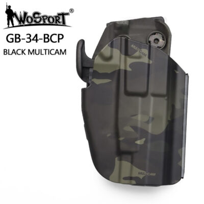 WST Universal Belt Holster GB34 for Compact Pistols, Right Hand - MC Black