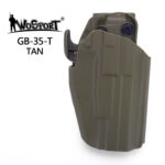 WST Universal Belt Holster GB35 for Full Size Pistols, Right Hand - Tan