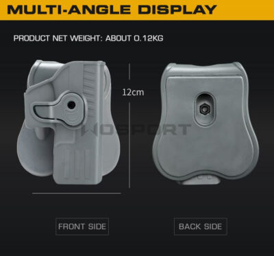 WST Belt Holster for G-Series, Right Hand - Black - obrazek 3