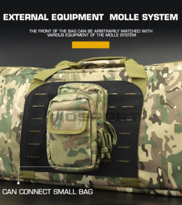 WST LASER MOLLE Rifle Bag 100 × 28 × 8 cm – Black - obrazek 4