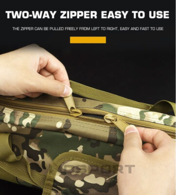 WST LASER MOLLE Rifle Bag 100 × 28 × 8 cm – Black - obrazek 5