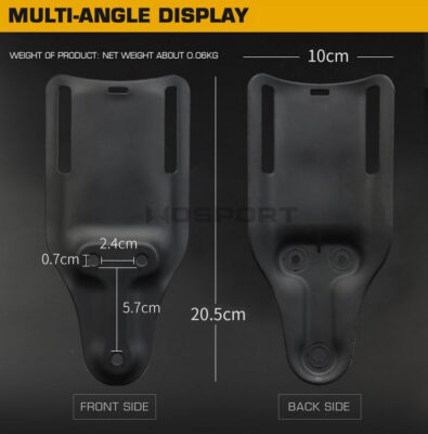 WST Lowered Belt Platform (Low Rise) for Holster - Black - obrazek 3