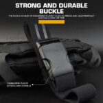 WST Tactical Elastic Anti-Slip Thigh Belt – Black - obrazek 4