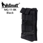 WST MOLLE Open Single M4 / AR15 Magazine Pouch – Black