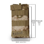 WST MOLLE Open Single M4 / AR15 Magazine Pouch – MC - obrazek 4