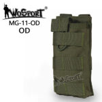 WST MOLLE Open Single M4 / AR15 Magazine Pouch – Green