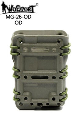 WST Nylon MOLLE 5.56 / M4 Magazine Pouch – Green