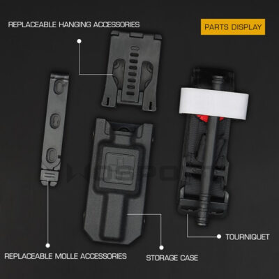 Alternative view of WST Molle Plastic Pouch and CAT Tourniquet (Dummy), Set  - MC