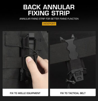 WST TIGER Type Pistol Magazine MOLLE Pouch – Coyote - obrazek 4