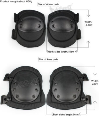 WST SWAT Knee and Elbow Pads Set – Green - obrazek 2