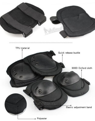 WST SWAT Knee and Elbow Pads Set – Green - obrazek 3
