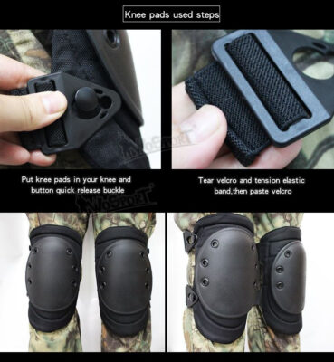 WST SWAT Knee and Elbow Pads Set – Green - obrazek 5