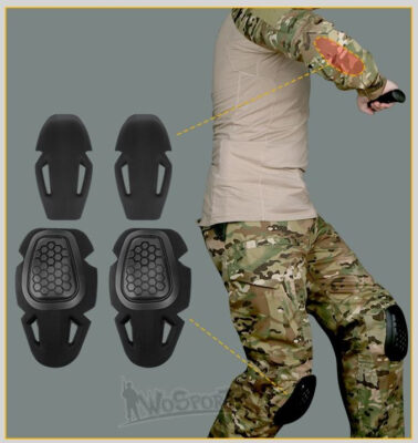 WST G4 INSIDE Combat Uniform Protector Pads Set – Black - obrazek 2
