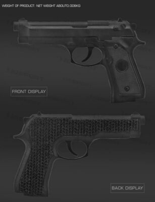 WST G-Series Pistol 3D PVC Patch – Black - obrazek 2