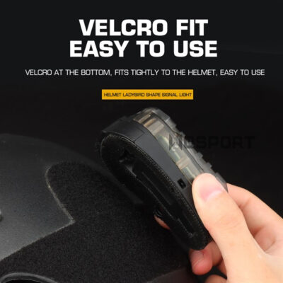 Alternative view of WST helmet signal light - TAN (red light)