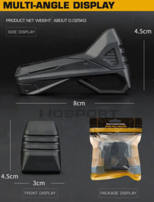 WST Multi-functional M4 Magazine Grip, 2 Pieces – Black - obrazek 4