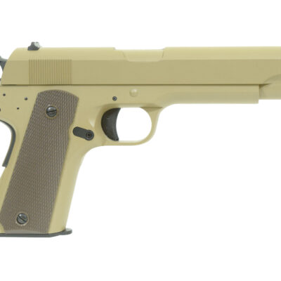 CYMA Electric M1911 Fixed Airsoft Pistol (CM.123 TN) - TAN