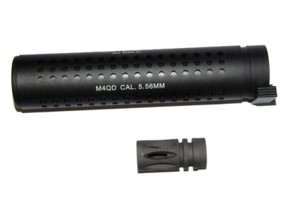 QD silencer 175 x 38 mm - BLACK