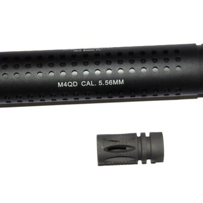 QD silencer 175 x 38 mm - BLACK
